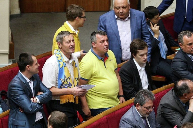 Народные депутаты - болельщики сборной Украины на Евро-2016