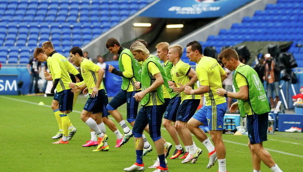Тренировка украинской сборной перед матчем на Евро-2016