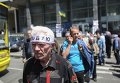 Голодающие шахтеры заблокировали движение в центре Киева
