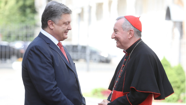 Встреча Петра Порошенко с госсекретарем Ватикана Пьетро Паролином