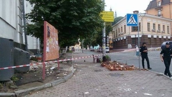 Обрушение здания в центре Киева
