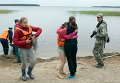 Поисково-спасательная операция в районе озера Сямозеро в Карелии, на котором в туристическом походе во время шторма погибли дети