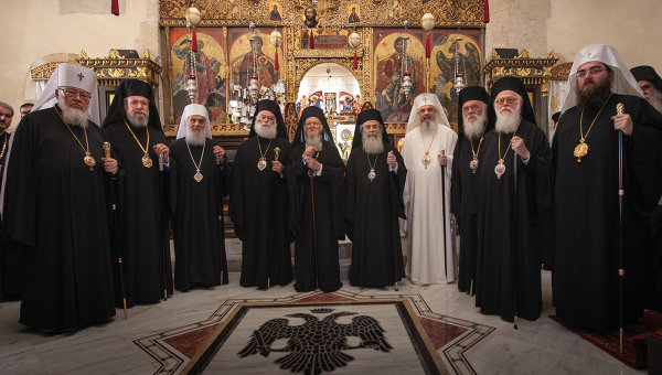 Предстоятели автокефальных православных церквей на открытии собора на Крите