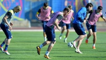 Сборная Украины провела открытую тренировку перед матчем с Польшей
