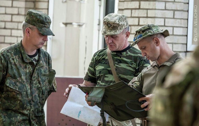 Позиции бойцов батальона Донбасс в Марьинке