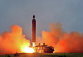 Тестовый запуск баллистической ракеты Hwasong-10 земля-земля в КНДР. Архивное фото