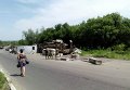 Военный тягач влетел в блокпост близ Лисичанска, один погибший