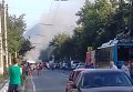 Туристический автобус сгорел дотла в Крыму. Видео