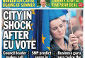 Английские газеты со статьями о результатах референдума по выходу Великобритании из ЕС