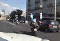 В Киеве прошел автопробег под флагами крымских татар. Видео