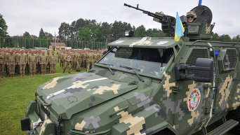 Международные военные учения Rapid trident-2016 во Львовской области. Архивное фото