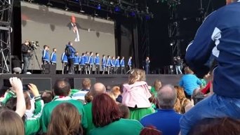 В Северной Ирландии празднуют выступление своей сборной на EURO-2016. Видео