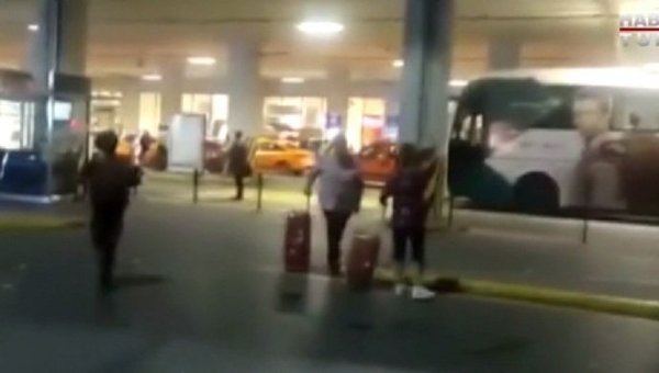 Взрыв в аэропорту. Видео