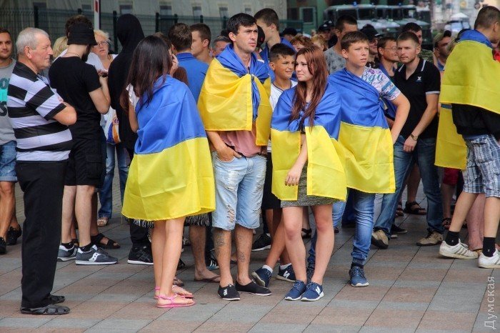 Митинг под зданием Одесского горсовета