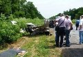 Последствия ДТП с участием авто СБУ в Кировоградской области