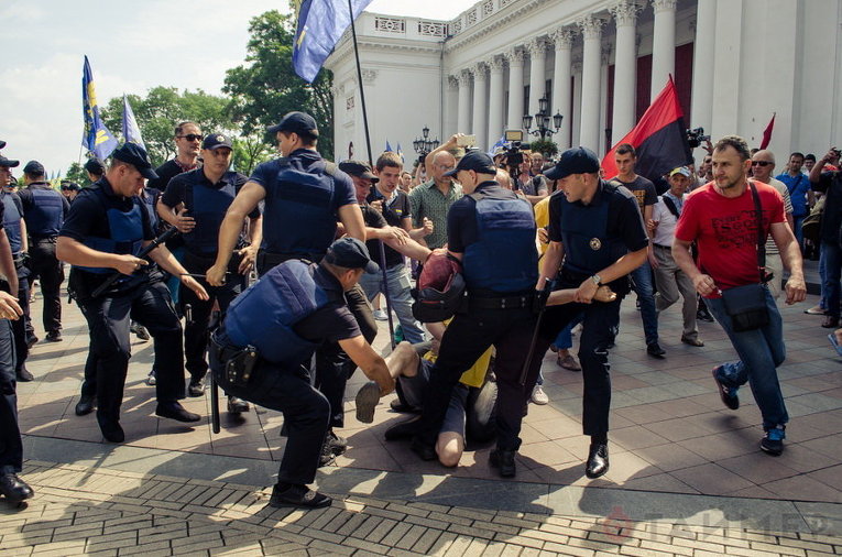 Штурм мэрии в Одессе, задержание активистов