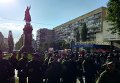 Полиция у памятника Николаю Щорсу в Киеве