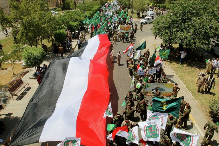 Шиитская демонстрация в Багдаде в День Иерусалима.