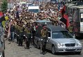 Похороны оперного певца, погибшего в зоне АТО, Василия Слипака во Львове.