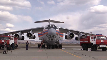 Вылет пропавшего Ил-76 в России. Видео