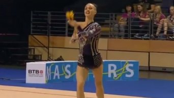 Золотое выступление с булавами Ризатдиновой на Кубке мира в Берлине. Видео