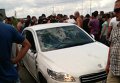Иностранец въехал в толпу протестующих во Львовской области на границе с Польшей