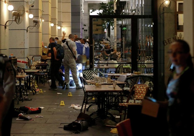 Обстрел ресторана в центре Тель-Авива