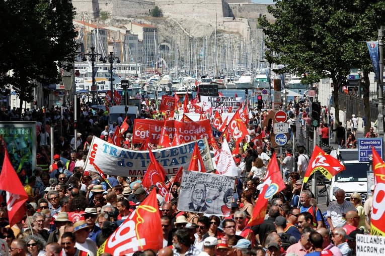 Протесты в Марселе