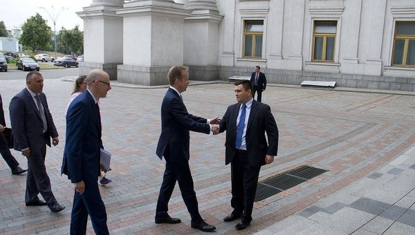 Министры иностранных дел Украины Павел Климкин и Норвегии Бёрге Бренде