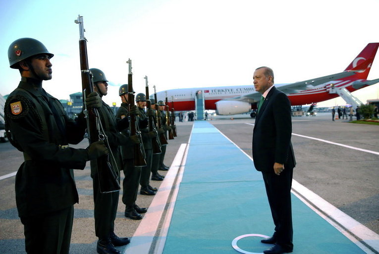 Президент Турции Тайип Эрдоган отправляется в Варшаву для участия в саммите НАТО
