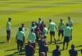 Португальцы провели открытую тренировку перед финалом EURO-2016. Видео