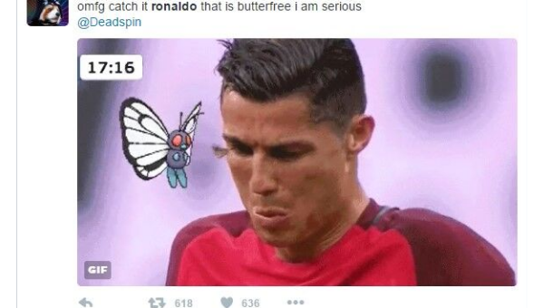 Мотылек vs Роналду: соцсети взорвались фотожабами