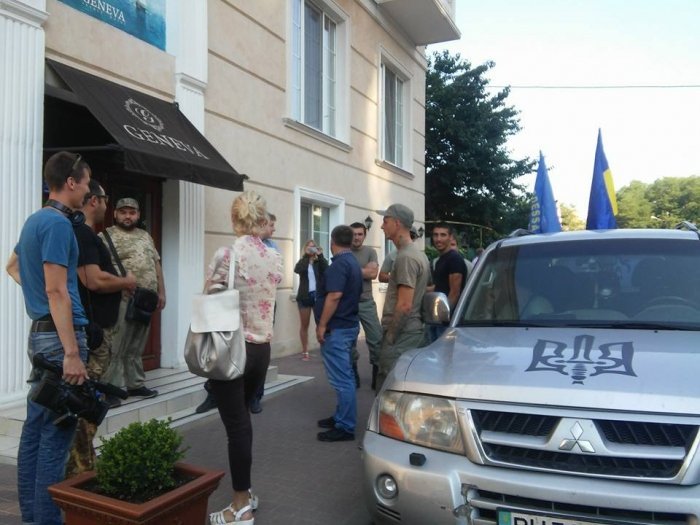 Блокирование делегации из Польши в Одессе