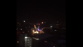 Появилось видео низкого полета истребителя над Анкарой. Видео