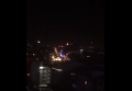 Появилось видео низкого полета истребителя над Анкарой. Видео