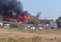 Пожар в Поповке, где проходил фестиваль Казантип