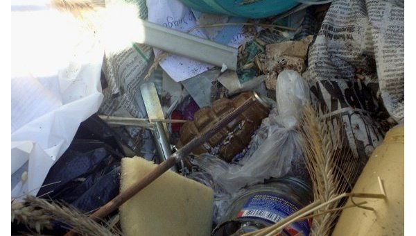 Граната, обнаруженная в мусорном баке на Оболони в Киеве