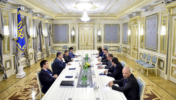 Встреча Петра Порошенко с делегацией Альянса либералов и демократов за Европу