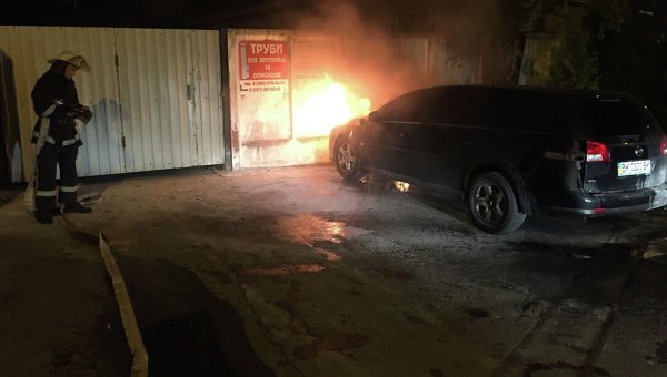 Поджог автомобиля в Ровно