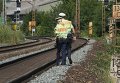 Полицейские на железной дороге в Германии. Архивное фото