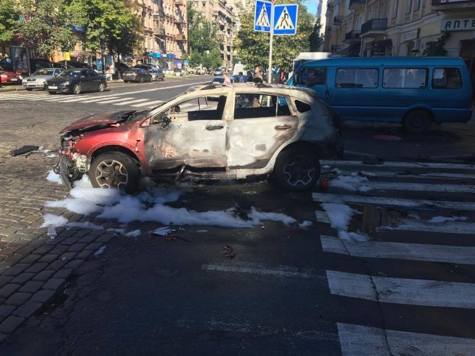 Машина, в результате взрыва которой погиб Павел Шеремет