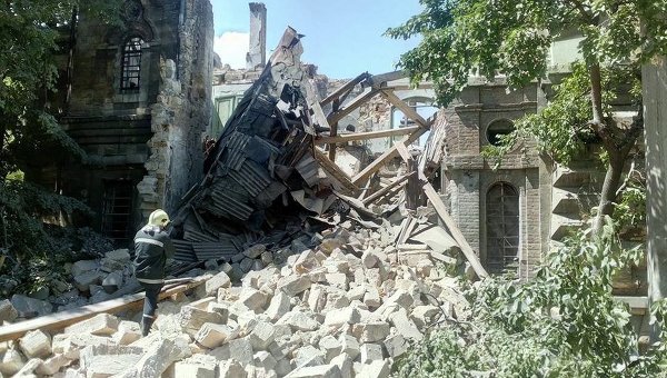 В Одессе рухнул Масонский дом