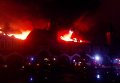 Пожар на бывшем пивзаводе в Москве