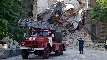 Обрушение Масонского дома в Одессе