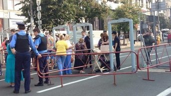 Металлодетекторы на Крещатике в Киеве 27 июля