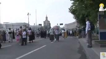 Крестный ход в Киеве. Видео