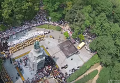 Крестный ход и молебен в Киеве с высоты птичьего полета. Видео