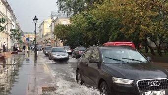 В Москве снова потоп. Видео