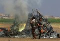 Сбитый в Сирии 1 августа 2016 года российский вертолет Ми-8