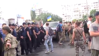 Разборки добробатов и правоохранителей в Киеве. Видео